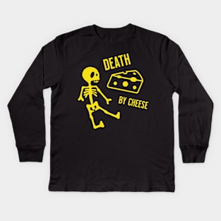 Death By Cheese Kids Long Sleeve T-Shirt